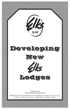 Development New Elks Lodges